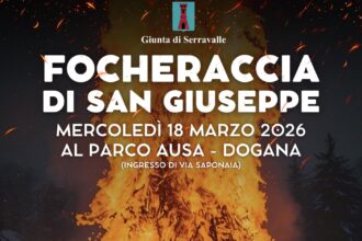 San Marino, il 18 marzo a Dogana, torna la magia della Focheraccia di San Giuseppe: musica e stand gastronomici al Parco Ausa