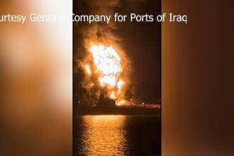 Medio Oriente, in fiamme due petroliere nelle acque di Bassora in Iraq