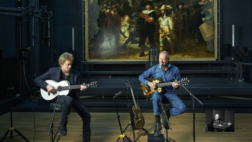Suoni come arte: Sting dipinge Rembrandt al museo
