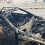 Notte di fuoco a Rivazzurra: Mercedes in fiamme, danneggiata anche una Tesla