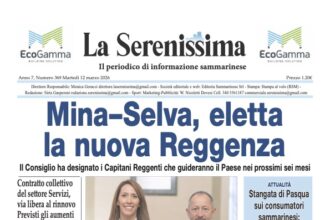 San Marino. La prima pagina de LA SERENISSIMA