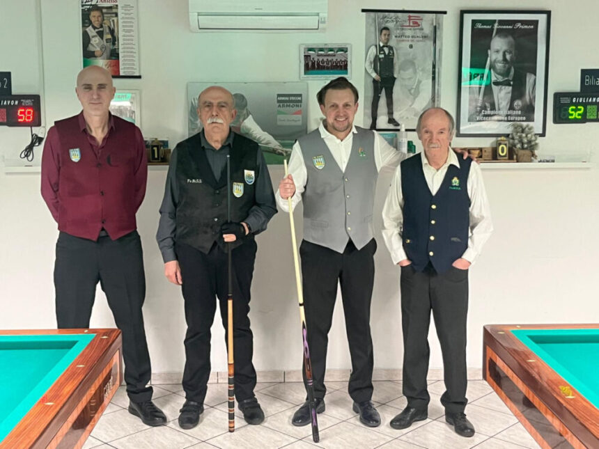 Alfredo Torre Rossini trionfa nella prima prova del Trofeo Federale 2026 di biliardo