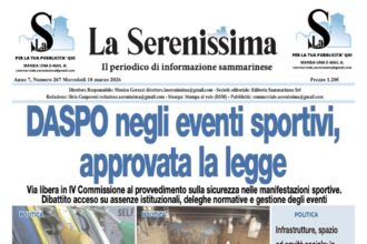 San Marino. La prima pagina de LA SERENISSIMA