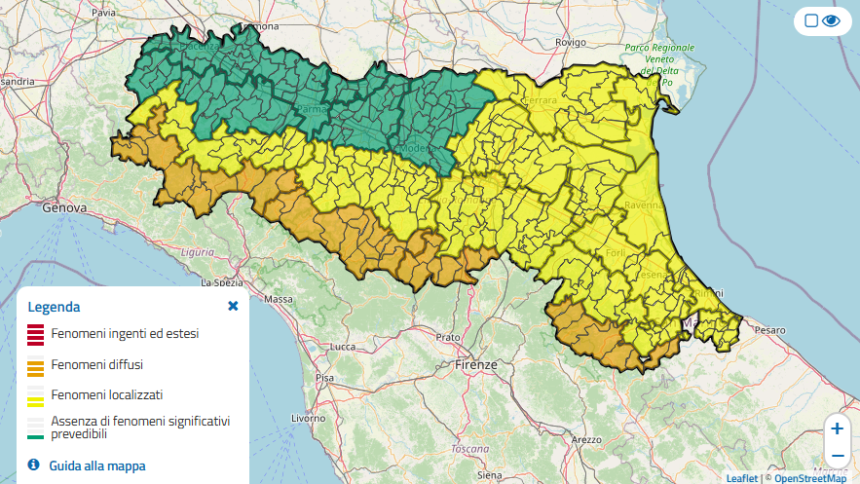 Allerta meteo in Emilia-Romagna: vento forte e neve sull’Appennino