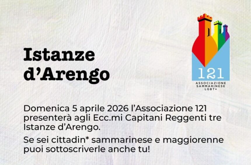 San Marino – Cambiamento di genere  e Famiglie omogenitoriali, tre istanze