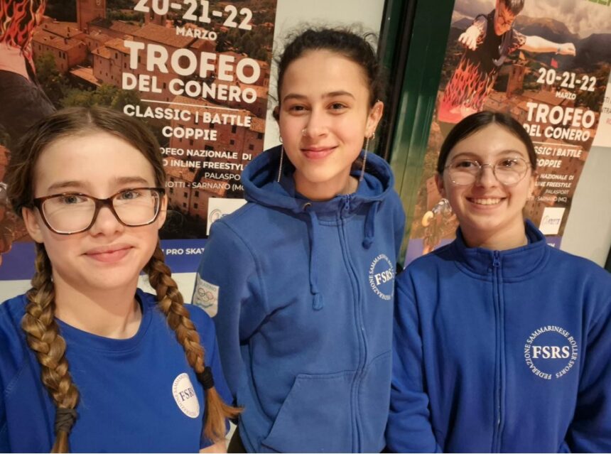 San Marino, roller. Le atlete sammarinesi Melissa Cesarini ed Eleonora Olivieri crescono ad Ancona