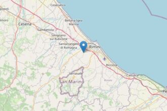 Terremoto di magnitudo 2.1 a sud-ovest di Rimini