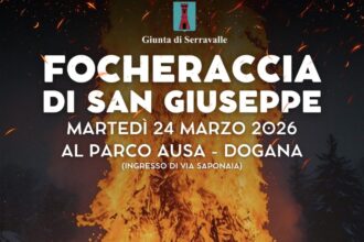 San Marino – Serravalle, torna la Focheraccia di San Giuseppe: appuntamento il 24 marzo al Parco Ausa