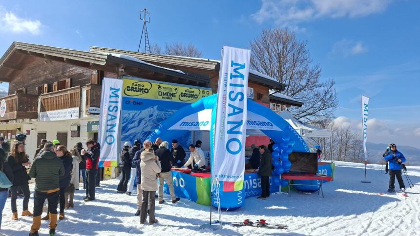 Due weekend sulla neve per Visit Misano: ieri Fondazione presente al Monte Cimone, sabato il beach party sulle Dolomiti