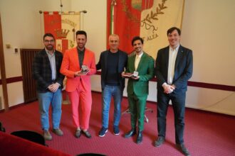 Rimini capitale della danza caraibica. I campioni del mondo Manuel Mazzotti e Stefano Domanico ricevuti in residenza comunale