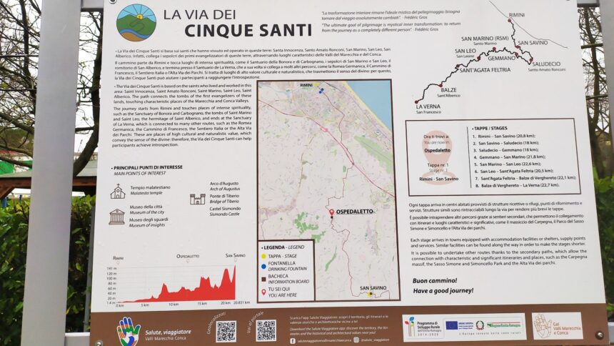 Nasce il percorso dei Cinque Santi: da Rimini a La Verna, passando per San Marino