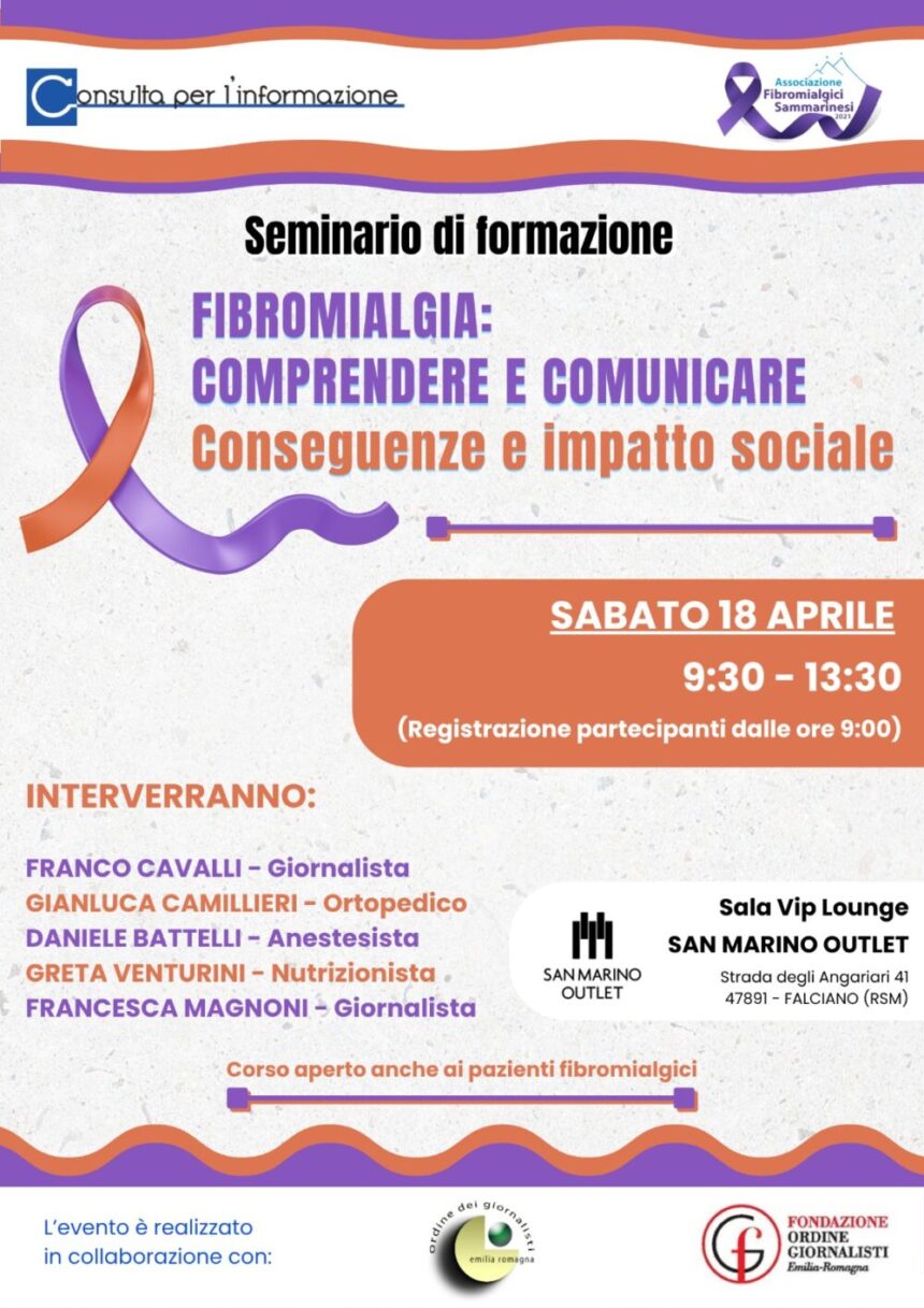 San Marino – Associazione Fibromialgici Sammarinesi 2021: “Facciamo Chiarezza”