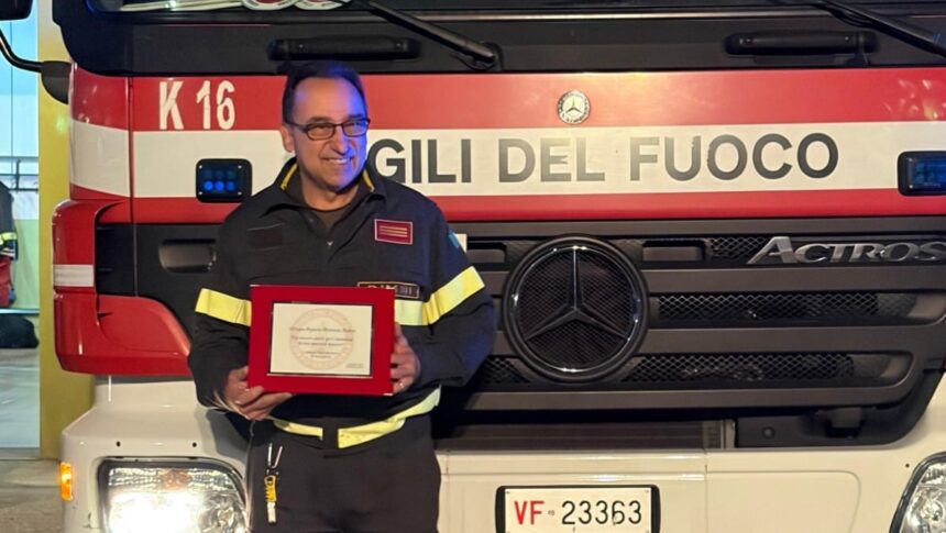 Dopo 35 anni di servizio va in pensione Maurizio Fattori, pilastro dei Vigili del Fuoco di Novafeltria