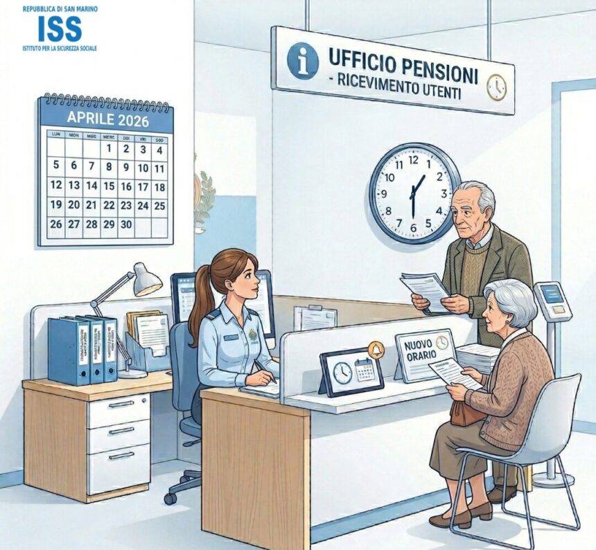 San Marino. ISS. Rimodulazione temporanea dell’orario dell’Ufficio Prestazioni Economiche e Pensioni