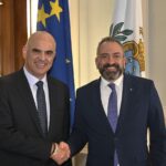 Arrivo a San Marino dell’Oratore Ufficiale della Cerimonia di Insediamento degli Ecc.mi Capitani Reggenti