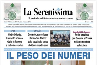 San Marino. La prima pagina de LA SERENISSIMA