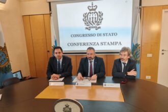 Link e foto conferenza stampa odierna del Congresso di Stato della Repubblica di San Marino