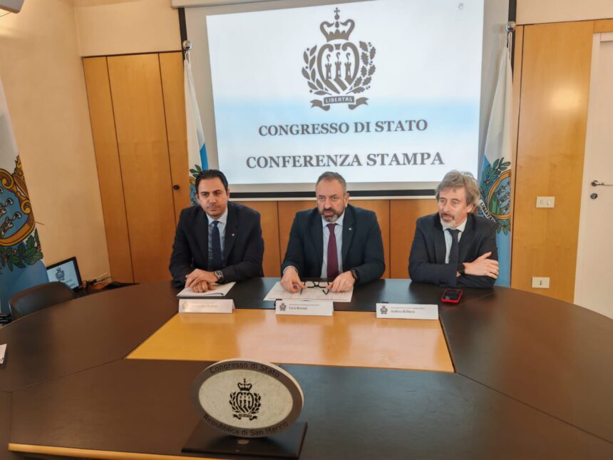Link e foto conferenza stampa odierna del Congresso di Stato della Repubblica di San Marino