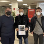 Alessandro Romano e Lorenzo Celli, referenti mobilità Giovani Gemocratici della Provincia di Rimini sul treno Rimini-Zurigo