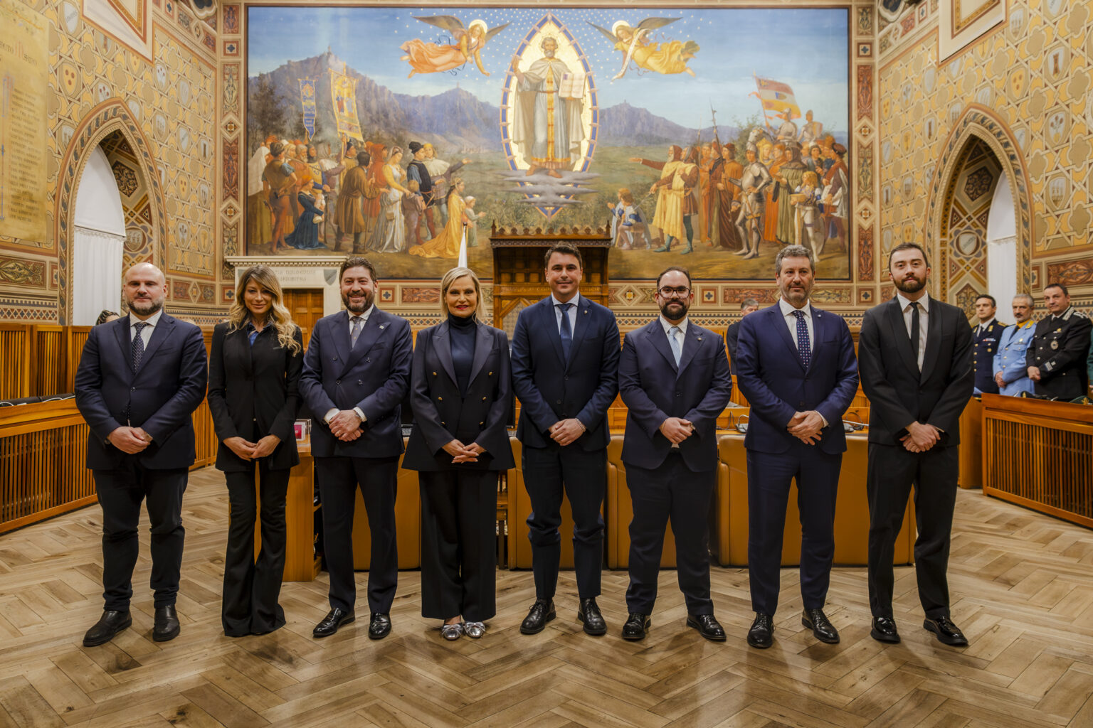 San Marino, i Capitani Reggenti ricevono Simona Ventura e i protagonisti del Song Contest