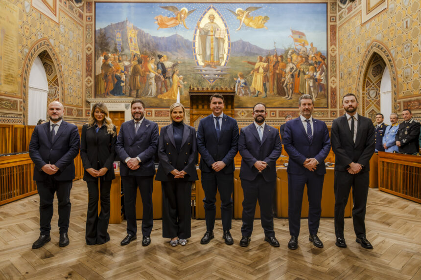 San Marino, i Capitani Reggenti ricevono Simona Ventura e i protagonisti del Song Contest