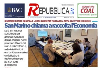 San Marino. La prima pagina de LA REPUBBLICASM..