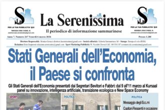 San Marino. La prima pagina de La Serenissima.