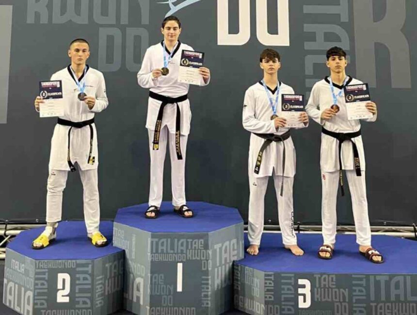 Taekwondo San Marino. Giovagnoli campione italiano Junior C.N. 2026 ad Anzio (RM) e Slovenia Open Taekwondo 2026