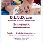 San Marino. Nuova data corso Basic Life Support Defibrillation- BLSD laici sabato 11 aprile 2026