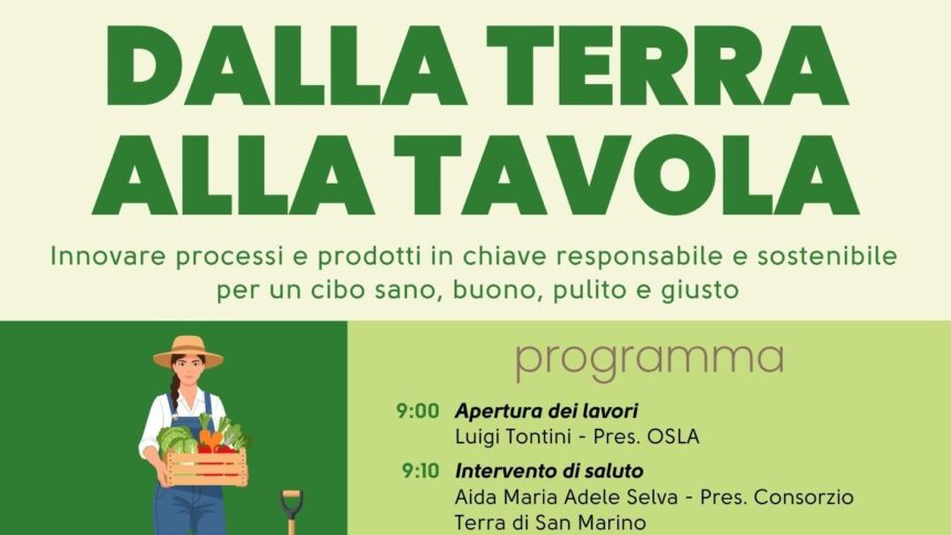 “Dalla Terra alla Tavola”: il 7 marzo 2026 a Domagnano un confronto su agricoltura biologica, sostenibilità e salute
