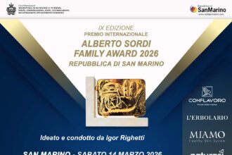 San Marino. Igor Righetti assegna l’”Alberto Sordi Family Award 2026-San Marino”: Pascale, Squaglia e Ventura tra gli 11 premiati