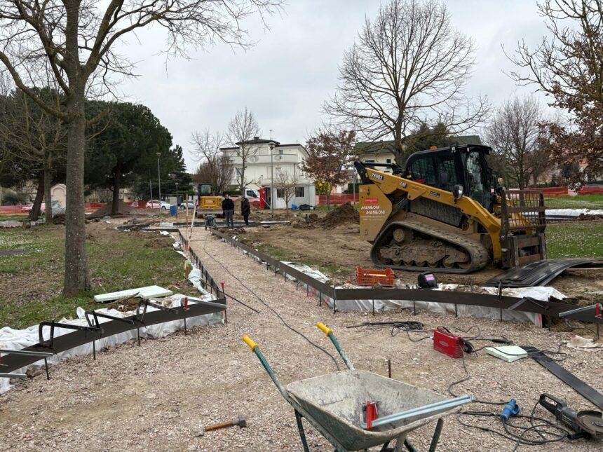 Coriano, lavori pubblici a Sant’Andrea in Besanigo: cantieri in corso per ciclabile e Parco Bellini