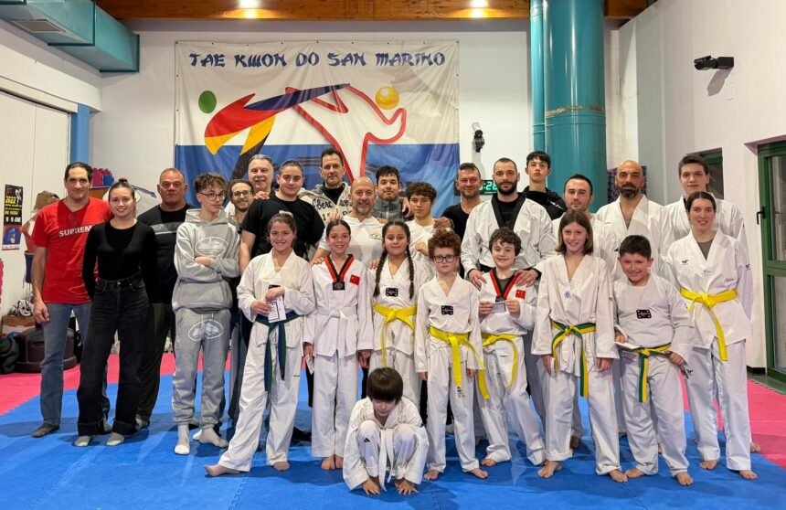 San Marino, esami di Taekwondo: promosse tutte le 12 cinture colorate