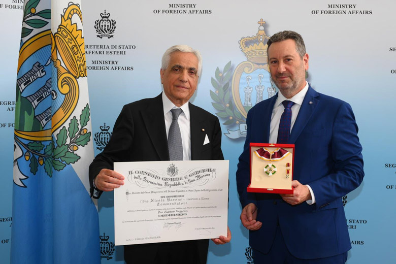 Nicola Barone è Commendatore dell’Ordine Equestre di Sant’Agata