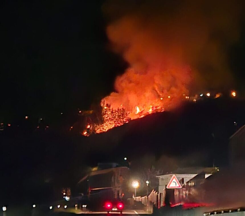 Ultimora – San Marino, incendio di vaste proporzioni a Faetano