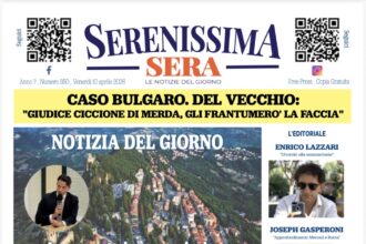 San Marino. La prima pagina del Serenissima Sera