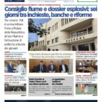 San Marino. La prima pagina de La RepubblicaSM