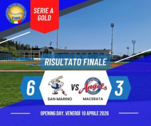 San Marino – San Marino Baseball, debutto vincente contro Macerata