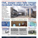 San Marino. La prima pagina de La RepubblicaSM