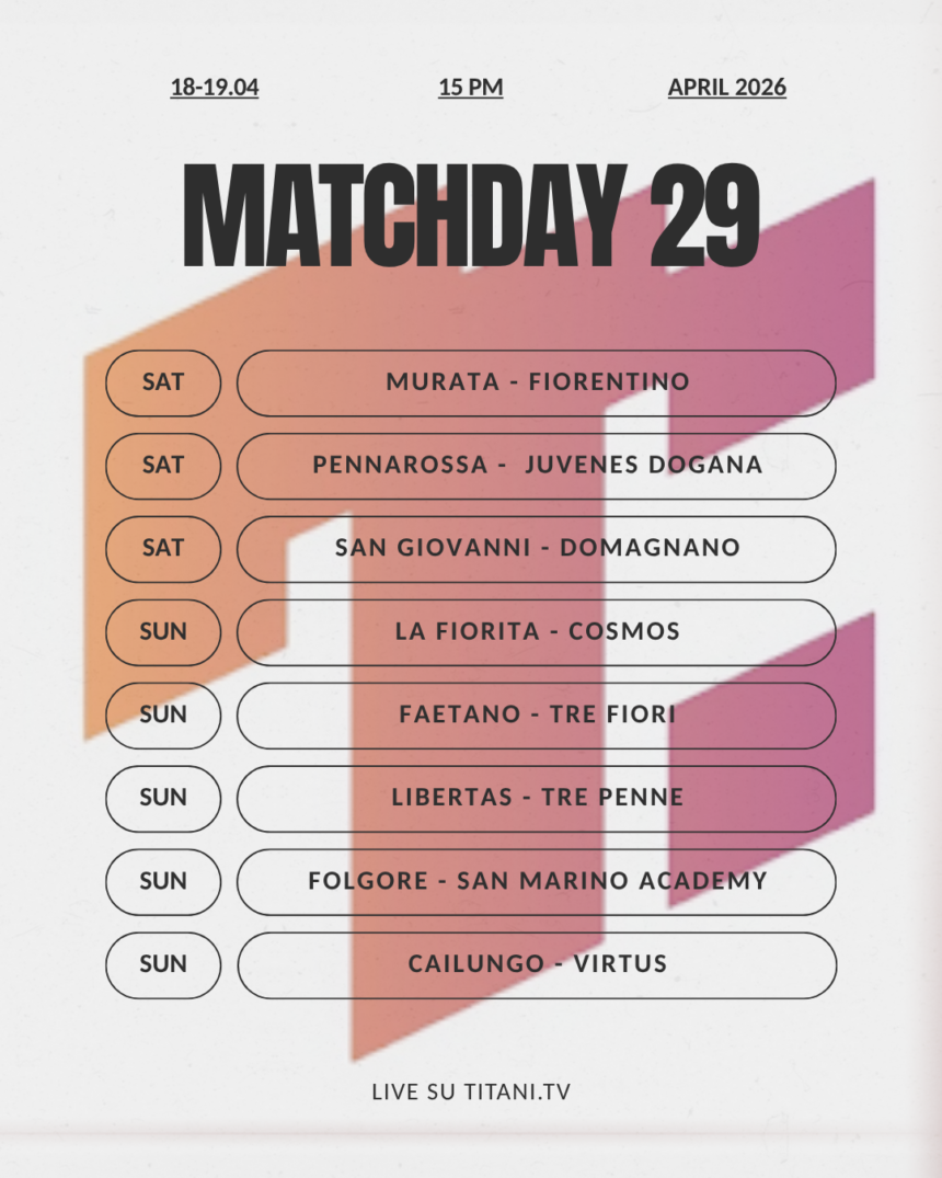San Marino. MATCHDAY 29