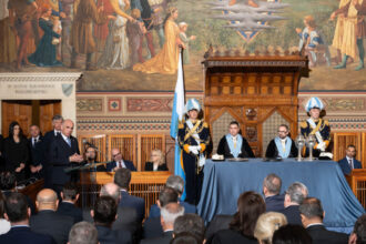 San Marino – Insediamento Reggenti, orazione ufficiale di Alain Berset, Segretario Generale del Consiglio d’Europa San Marino, Palazzo Pubblico, Mercoledì 1° aprile 2026