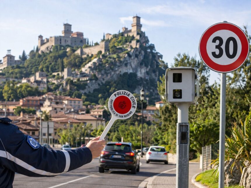 San Marino, proposta per la sicurezza stradale dopo i 299 incidenti del 2025: limiti a 30 km/h anche in Superstrada e autovelox fissi