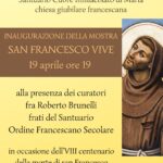 San Marino. Inaugurazione mostra “San Francesco vive”: 19 aprile ore 19.00 – Santuario Cuore Immacolato di Maria, Borgo Maggiore
