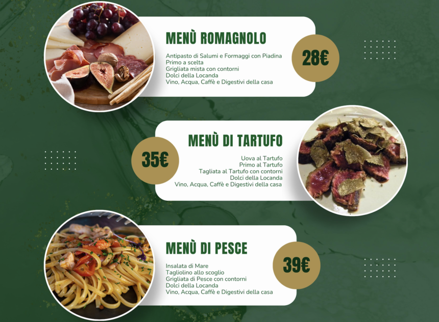 Alla Locanda de Borg arrivano i Menù De Borg: tradizione, tartufo e pesce a tavola ogni giorno