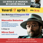 San Marino. “Lucio c’è. La vita e la musica di Lucio Dalla”. Venerdì 17 aprile ore 20,45 presso la Sala Montelupo di Domagnano