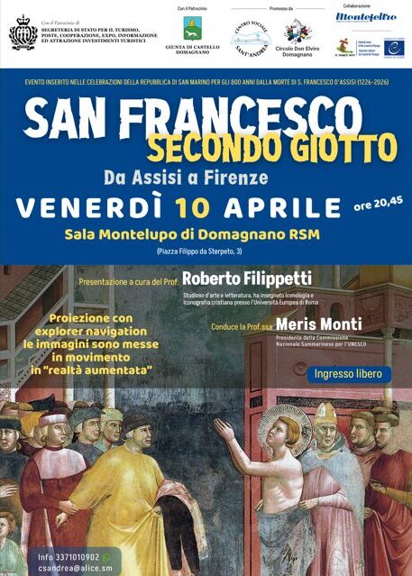 San Marino celebra San Francesco: a Domagnano un viaggio nell’arte di Giotto