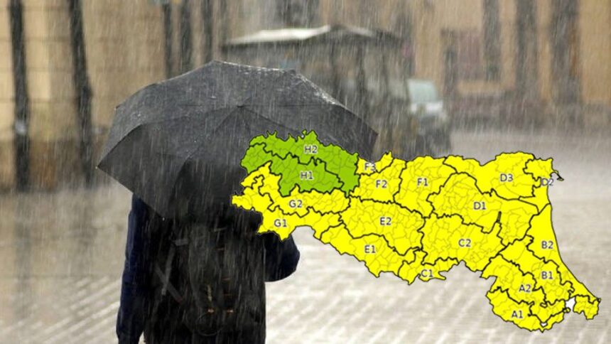 Maltempo, da mezzanotte ancora allerta gialla per piogge intense e temporali