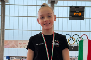 San Marino, Ginnastica Artistica. Dopo Pieve di Soligo Sofia Caltagirone è la 12ª miglior ginnasta d’Italia Allieve 2 Gold