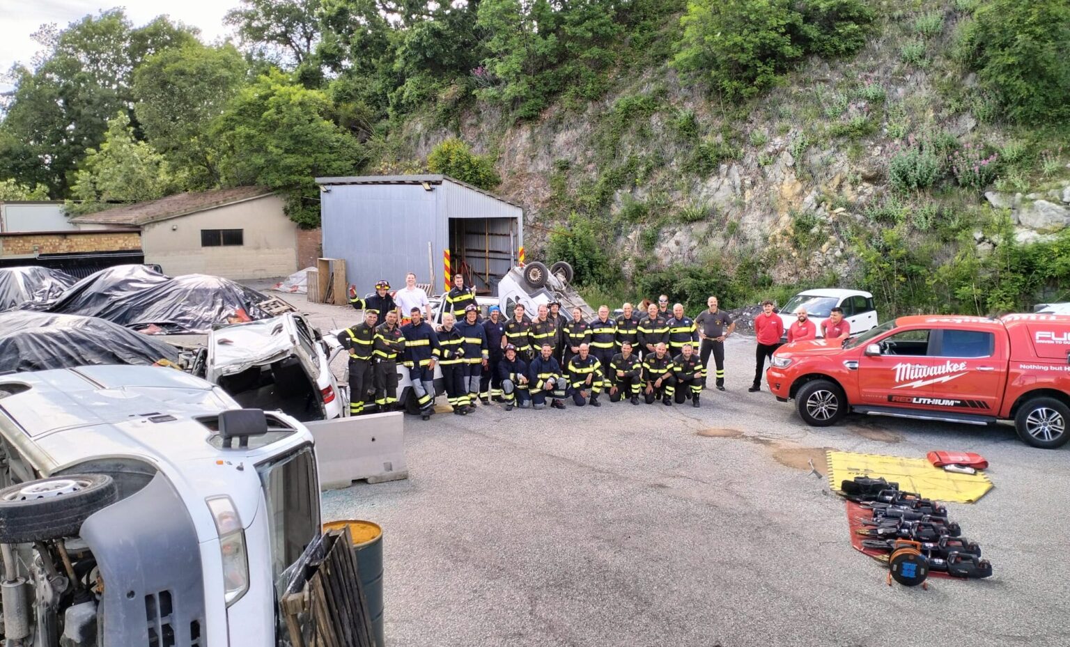 San Marino. ISS. Esercitazione sulle tecniche di soccorso in incidente stradale