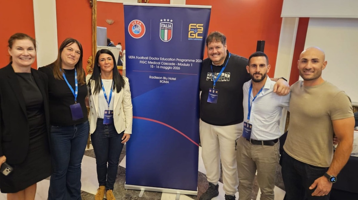 San Marino.I medici a Roma per l’UEFA Football Doctor Education Programme 2026